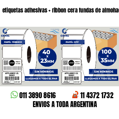 etiquetas adhesivas   ribbon cera fundas de almohadas