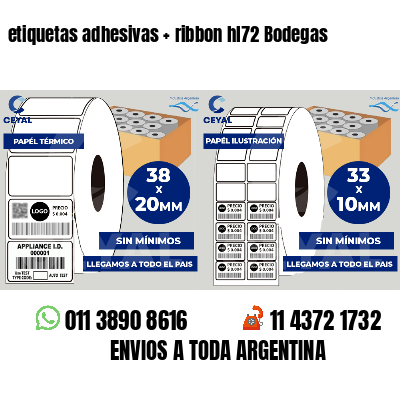 etiquetas adhesivas   ribbon hl72 Bodegas