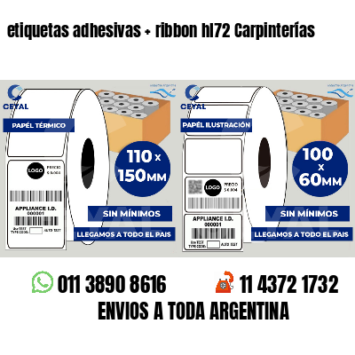 etiquetas adhesivas   ribbon hl72 Carpinterías