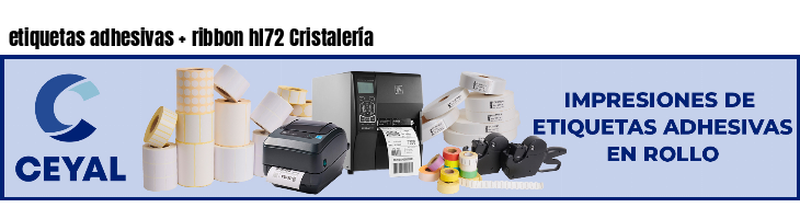 etiquetas adhesivas   ribbon hl72 Cristalería