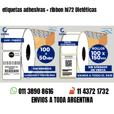 etiquetas adhesivas   ribbon hl72 Dietéticas