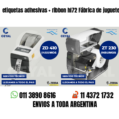 etiquetas adhesivas   ribbon hl72 Fábrica de juguetes