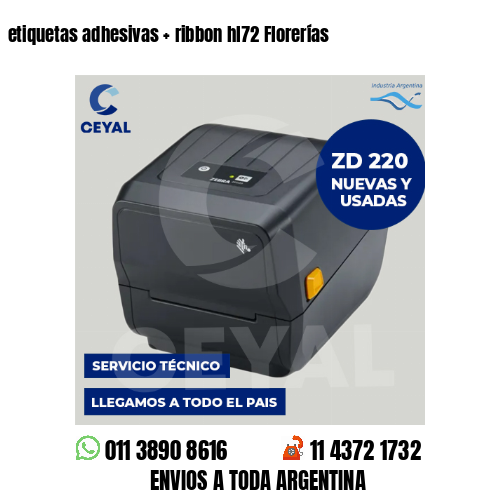 etiquetas adhesivas   ribbon hl72 Florerías