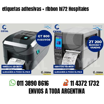 etiquetas adhesivas   ribbon hl72 Hospitales