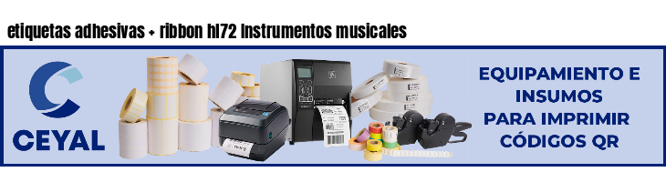 etiquetas adhesivas   ribbon hl72 Instrumentos musicales