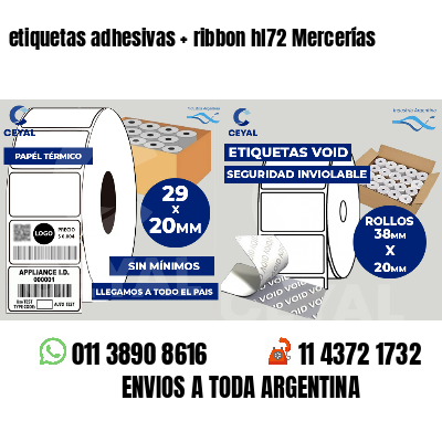 etiquetas adhesivas   ribbon hl72 Mercerías