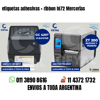 etiquetas adhesivas   ribbon hl72 Mercerías