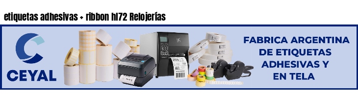 etiquetas adhesivas   ribbon hl72 Relojerías