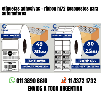 etiquetas adhesivas   ribbon hl72 Respuestos para automotores