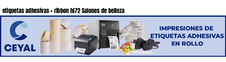 etiquetas adhesivas   ribbon hl72 Salones de belleza