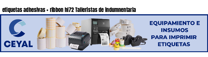 etiquetas adhesivas   ribbon hl72 Talleristas de indumnentaria