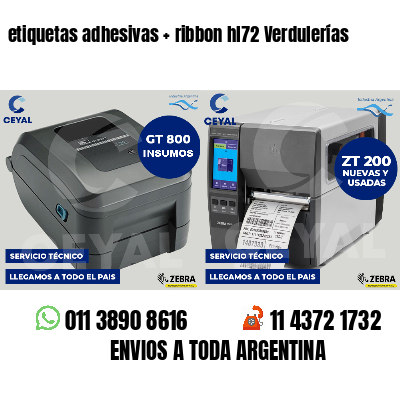 etiquetas adhesivas   ribbon hl72 Verdulerías