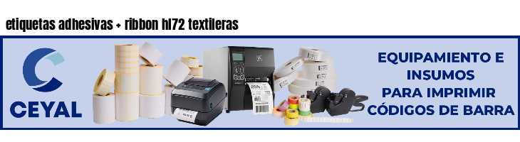 etiquetas adhesivas   ribbon hl72 textileras