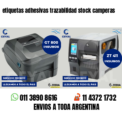 etiquetas adhesivas trazabilidad stock camperas