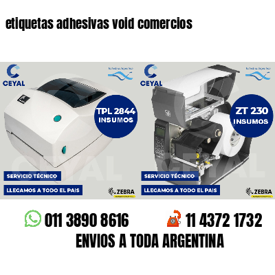 etiquetas adhesivas void comercios