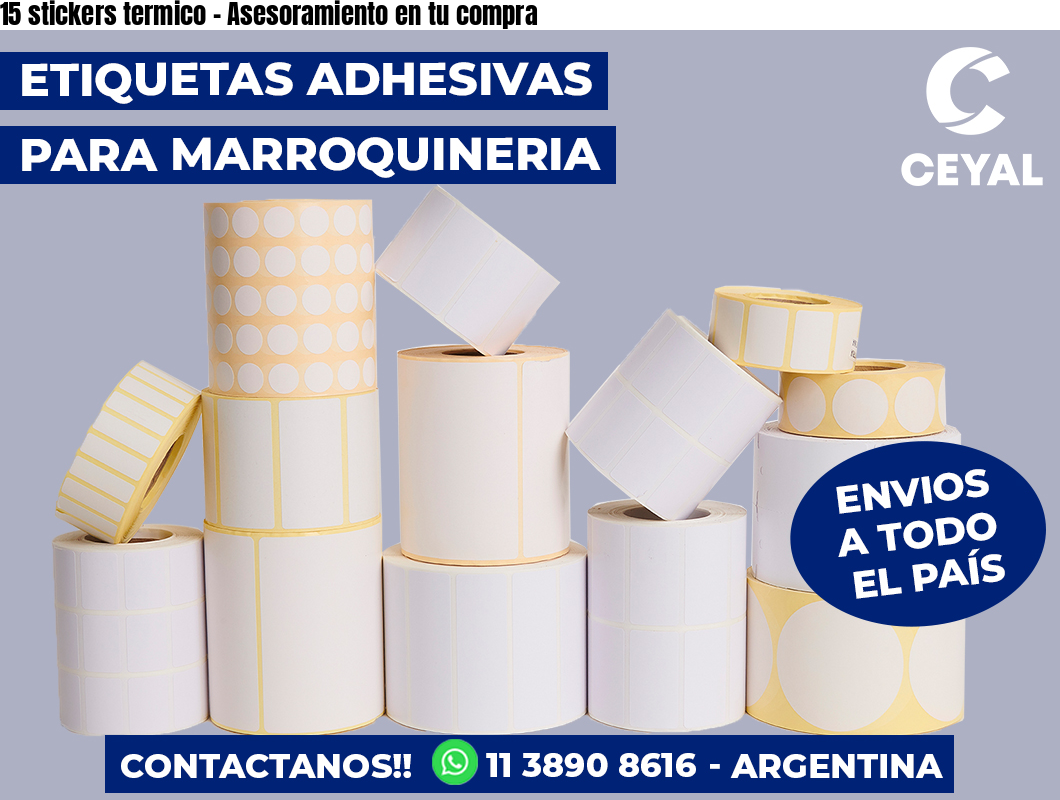 15 stickers termico - Asesoramiento en tu compra