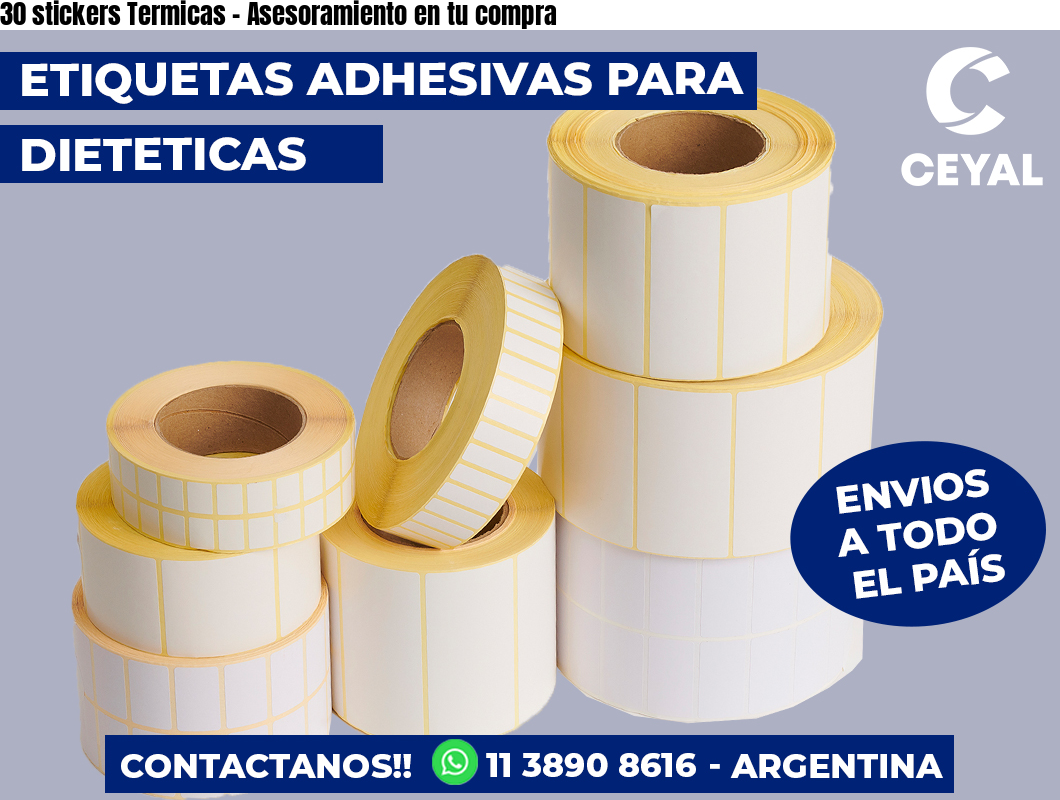 30 stickers Termicas - Asesoramiento en tu compra