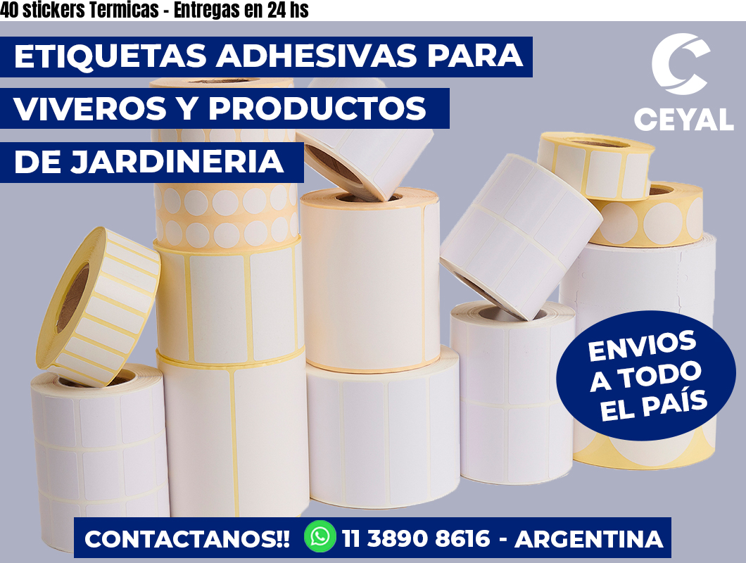 40 stickers Termicas – Entregas en 24 hs