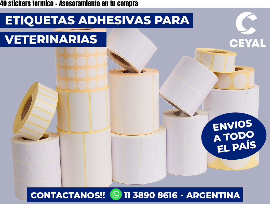 40 stickers termico - Asesoramiento en tu compra