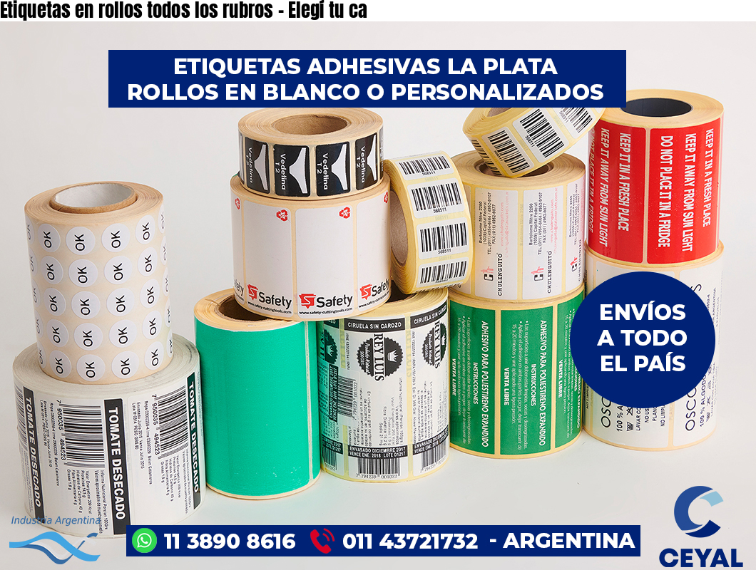 Etiquetas en rollos todos los rubros – Elegí tu ca