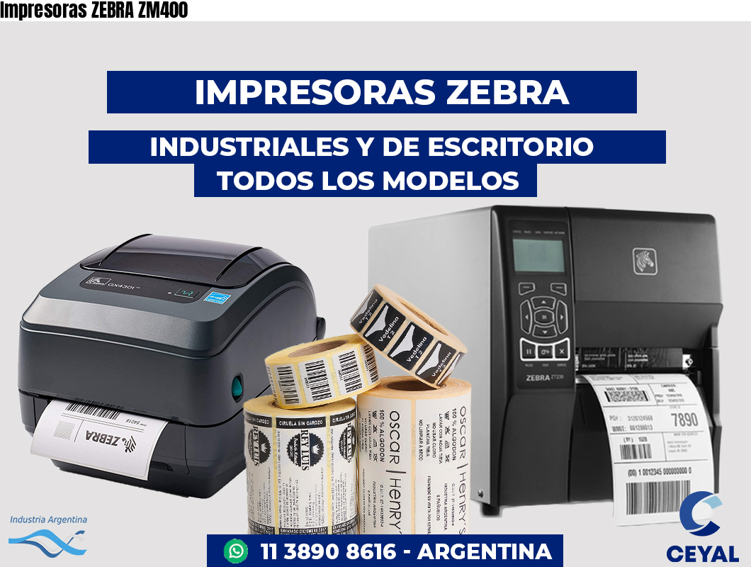 Impresoras ZEBRA ZM400