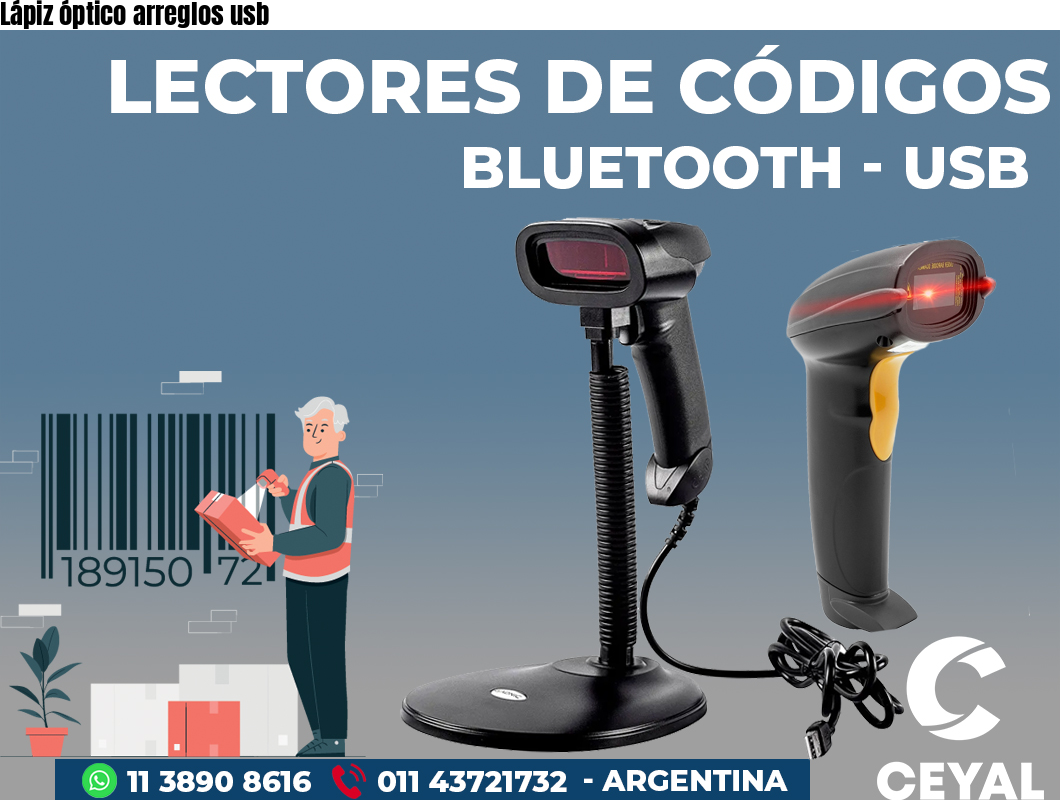 Lápiz óptico arreglos usb