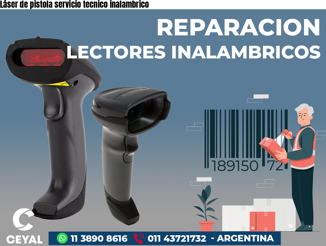 Láser de pistola servicio tecnico inalambrico