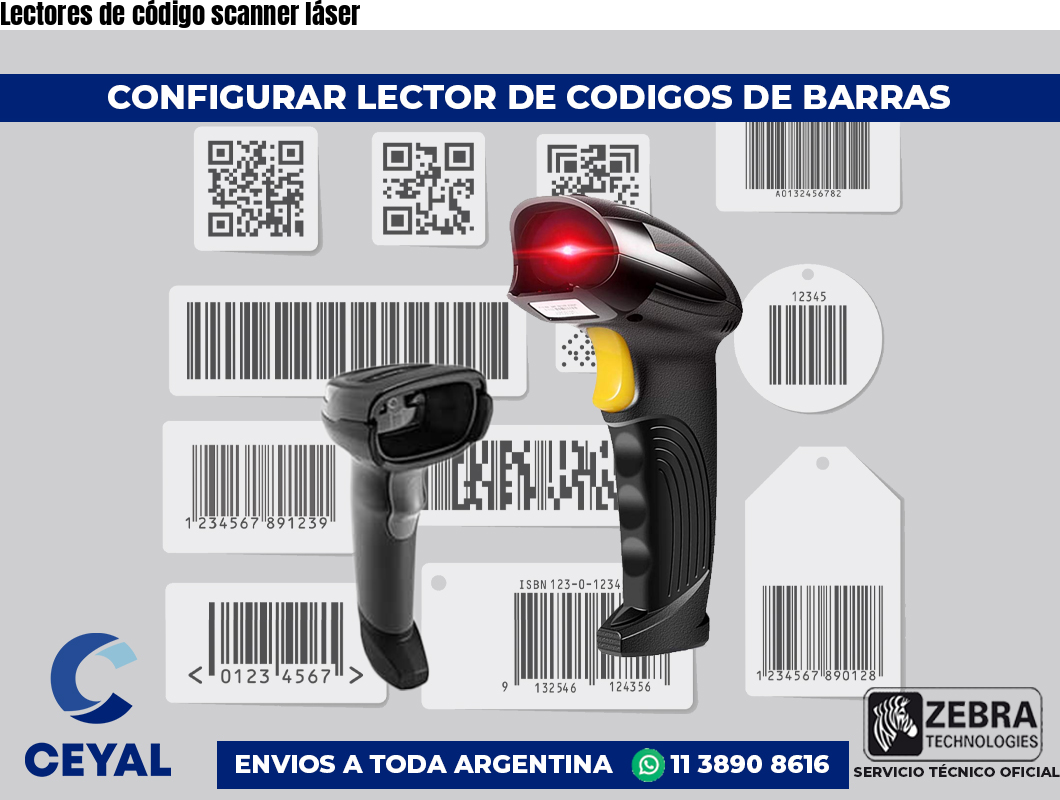 Lectores de código scanner láser