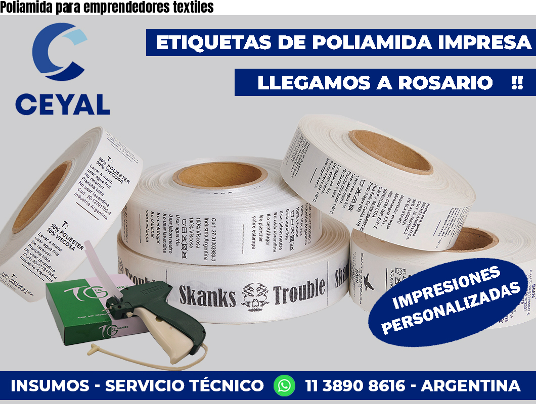 Poliamida para emprendedores textiles