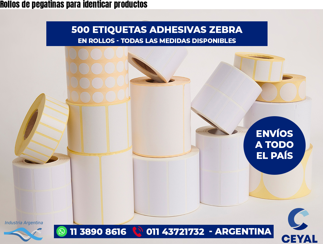 Rollos de pegatinas para identicar productos