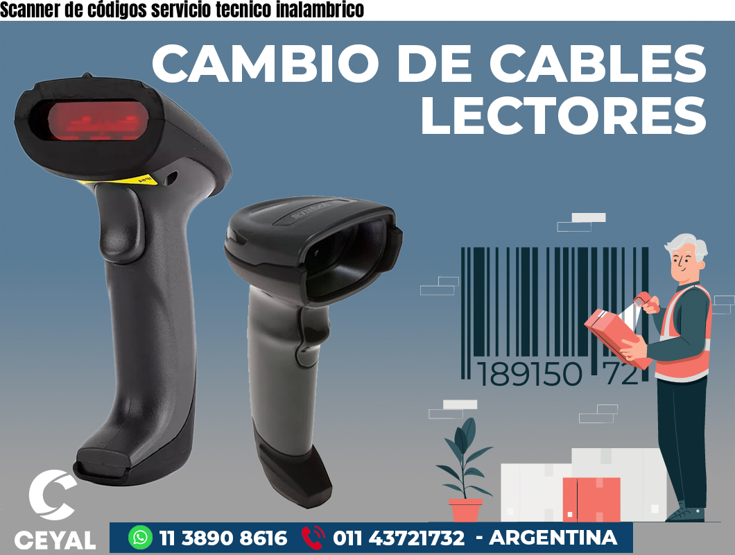 Scanner de códigos servicio tecnico inalambrico