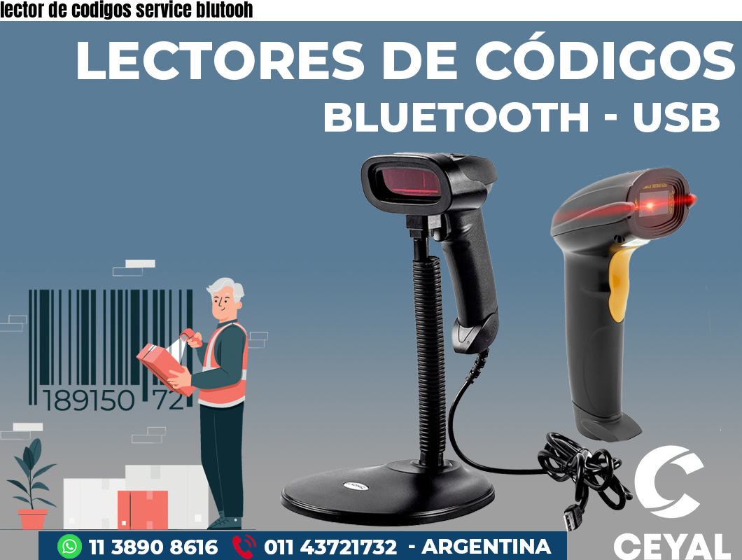 lector de codigos service blutooh