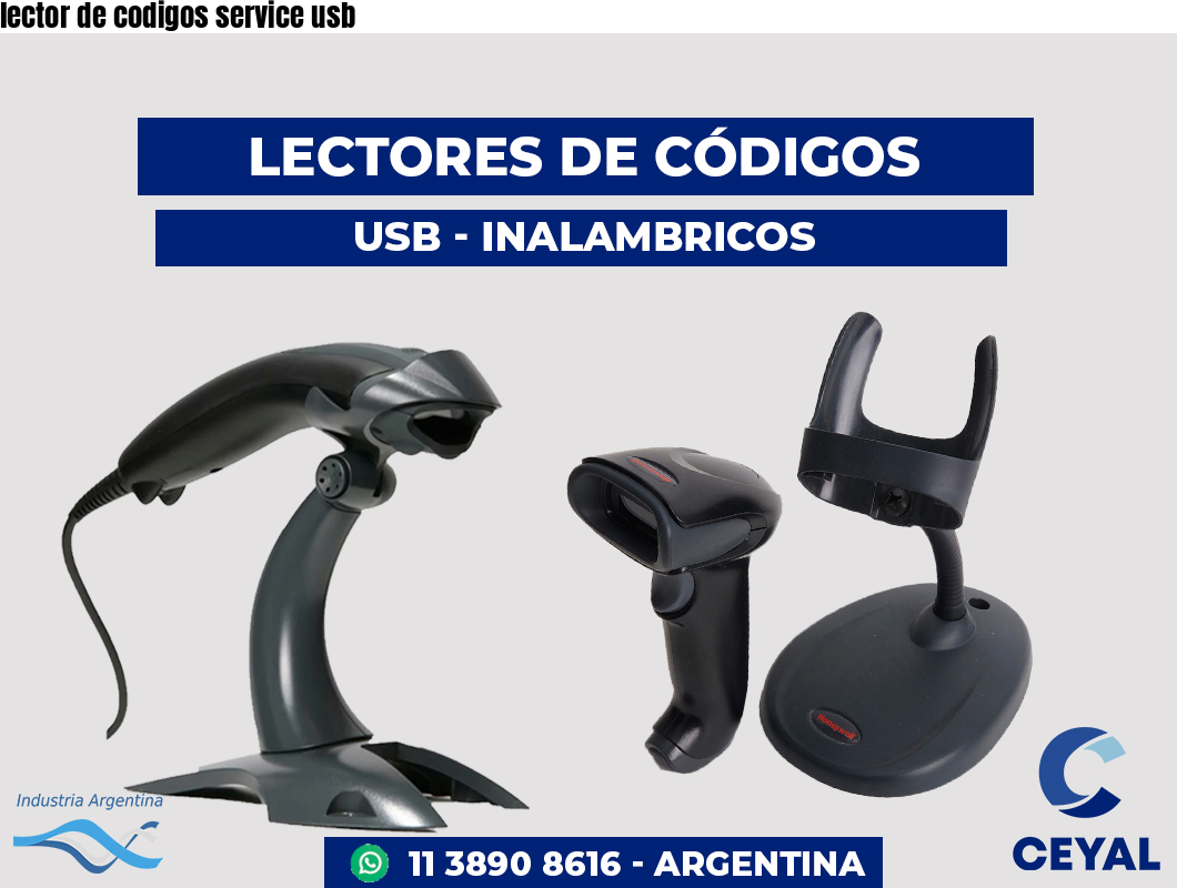 lector de codigos service usb