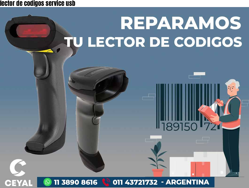 lector de codigos service usb