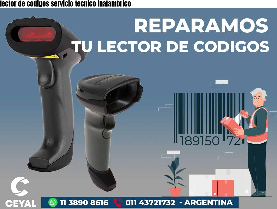 lector de codigos servicio tecnico inalambrico