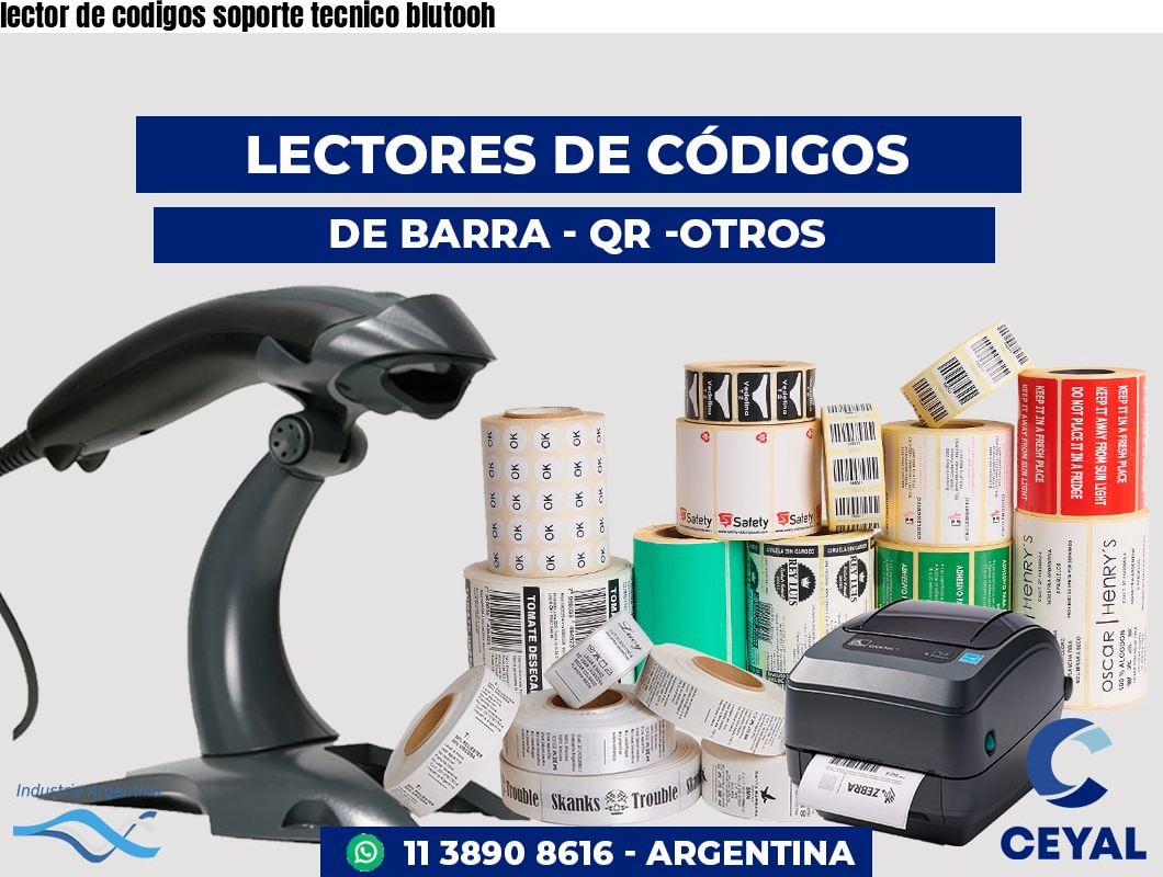 lector de codigos soporte tecnico blutooh