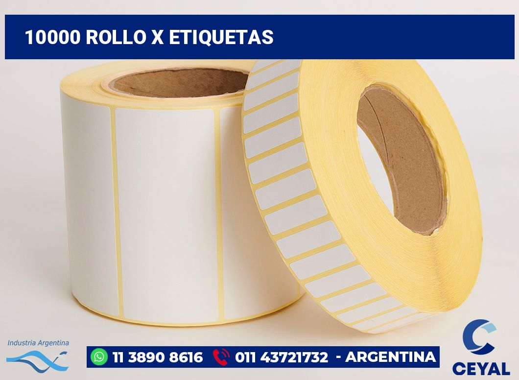 10000 Rollo x etiquetas