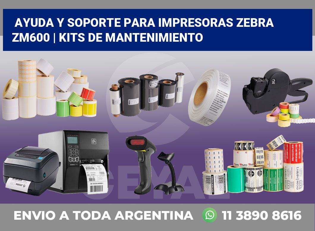 Ayuda y soporte para impresoras Zebra ZM600 | Kits de mantenimiento