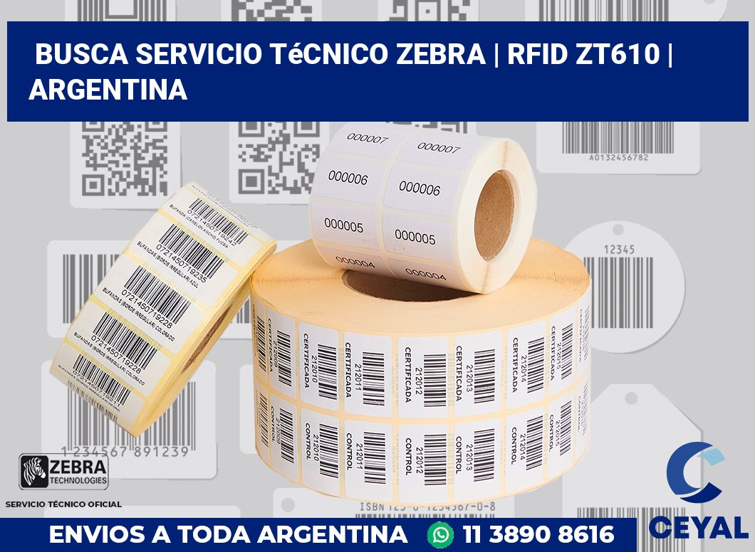 Busca servicio técnico Zebra | RFID ZT610 | Argentina