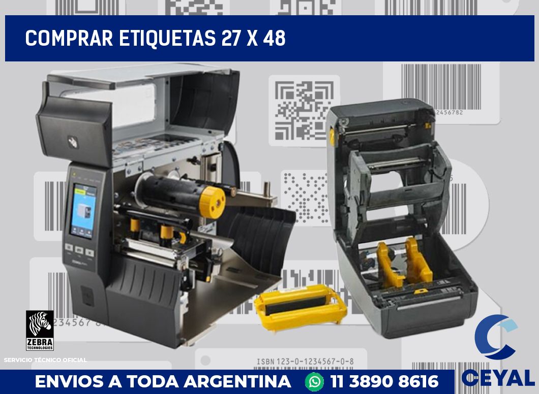 Comprar etiquetas 27 x 48