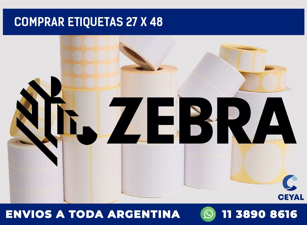 Comprar etiquetas 27 x 48