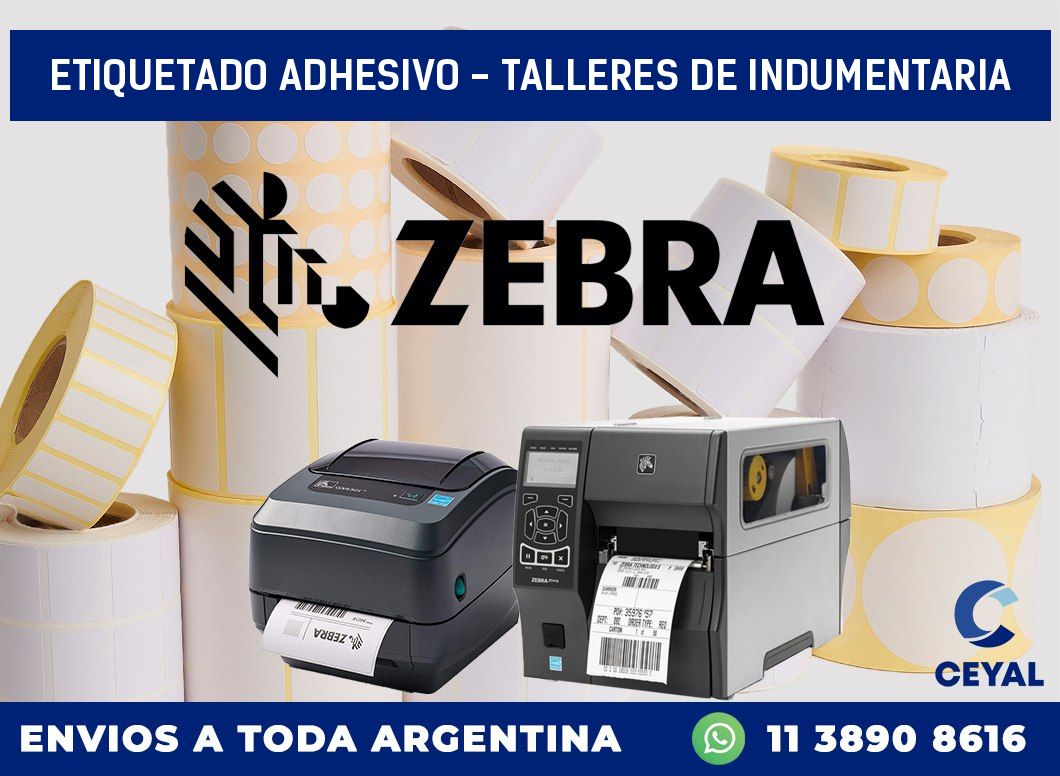 Etiquetado adhesivo – Talleres de indumentaria