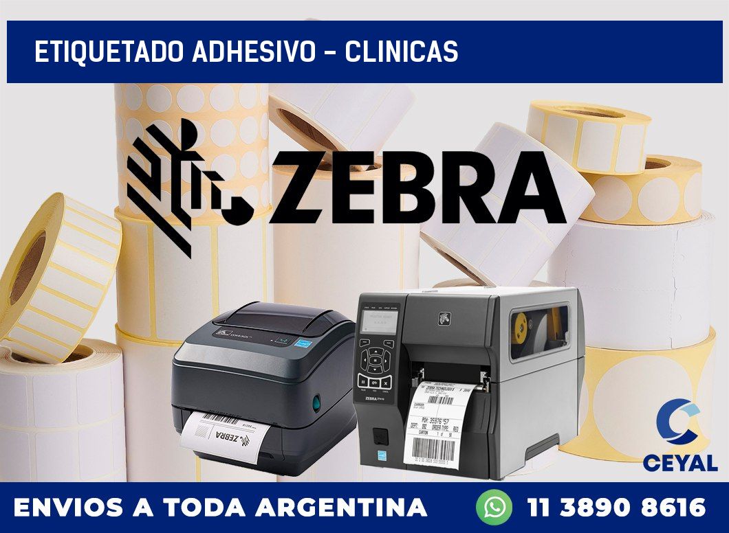 Etiquetado adhesivo - clinicas