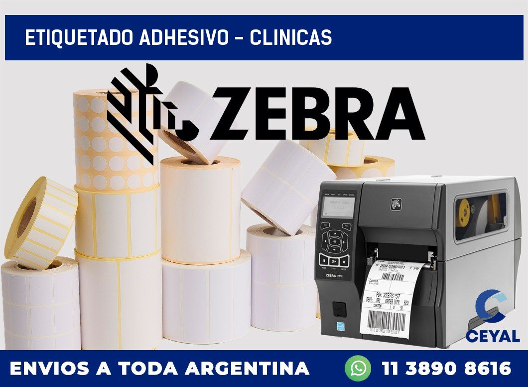 Etiquetado adhesivo – clinicas