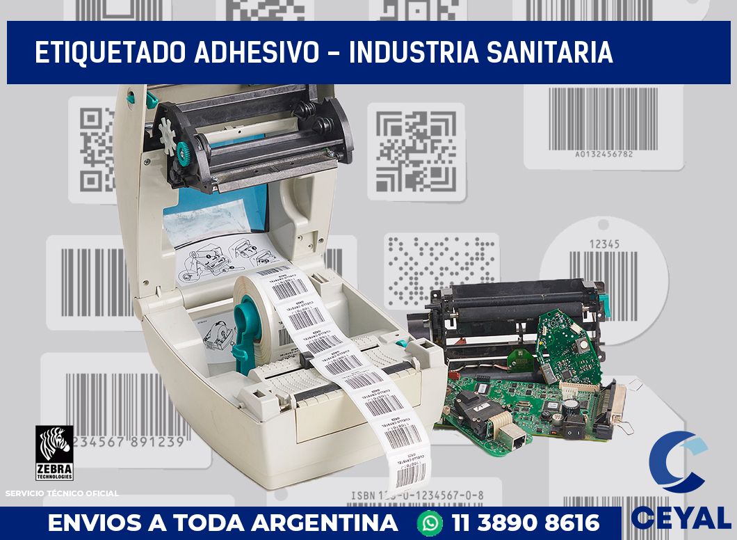 Etiquetado adhesivo - industria sanitaria