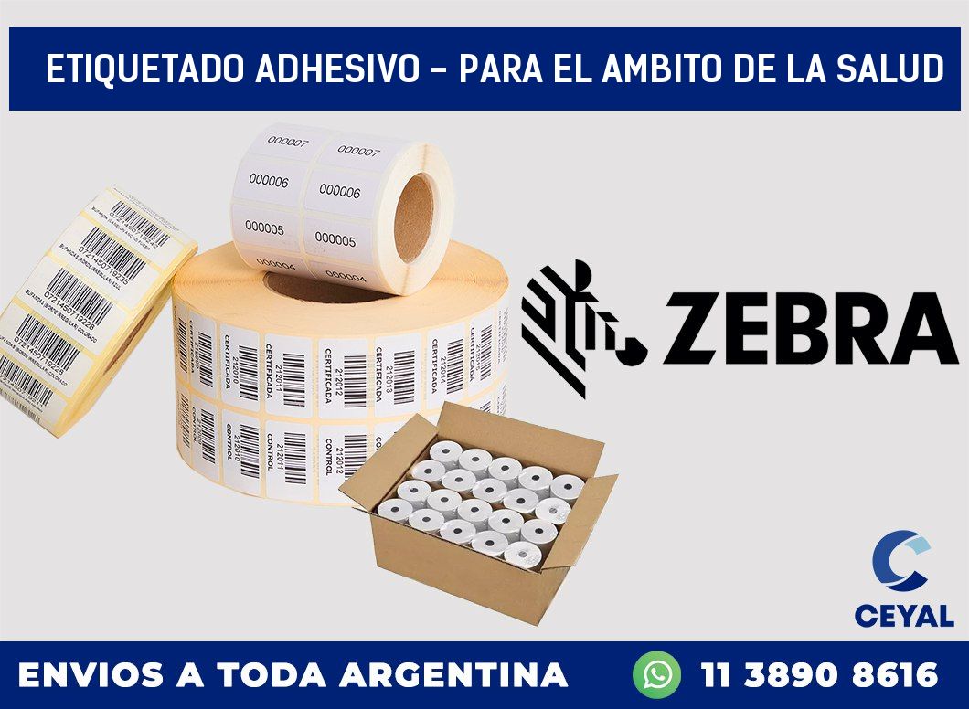 Etiquetado adhesivo - para el ambito de la salud