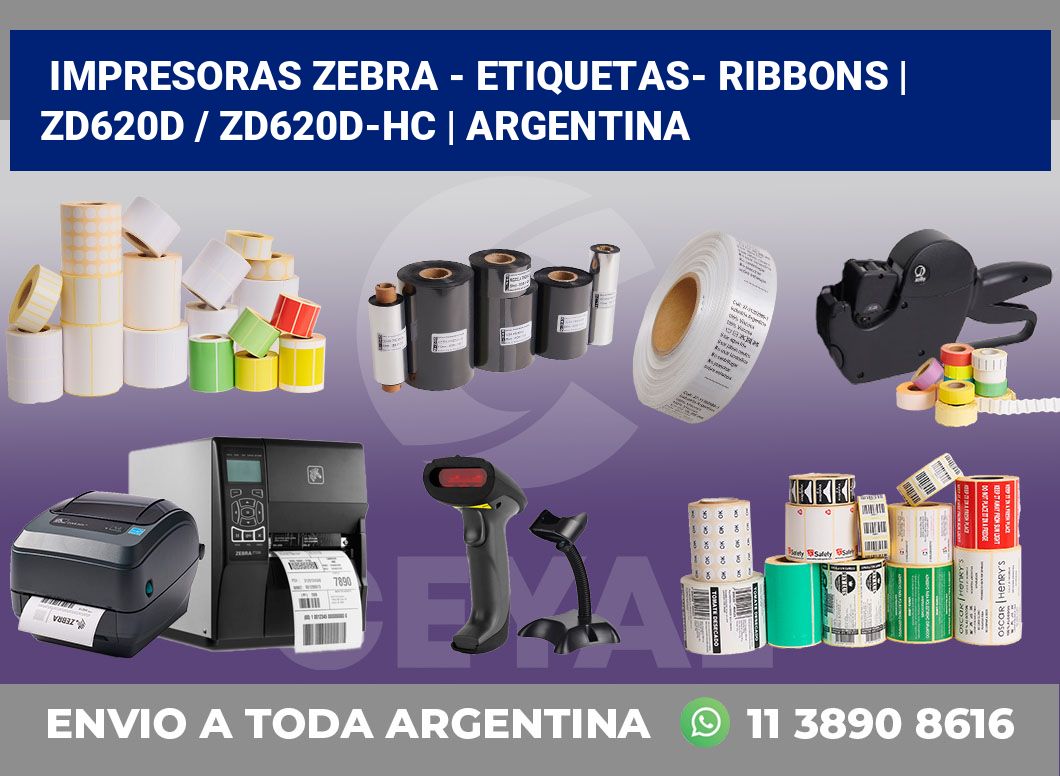 Impresoras Zebra - Etiquetas- Ribbons | ZD620d / ZD620d‑HC | Argentina