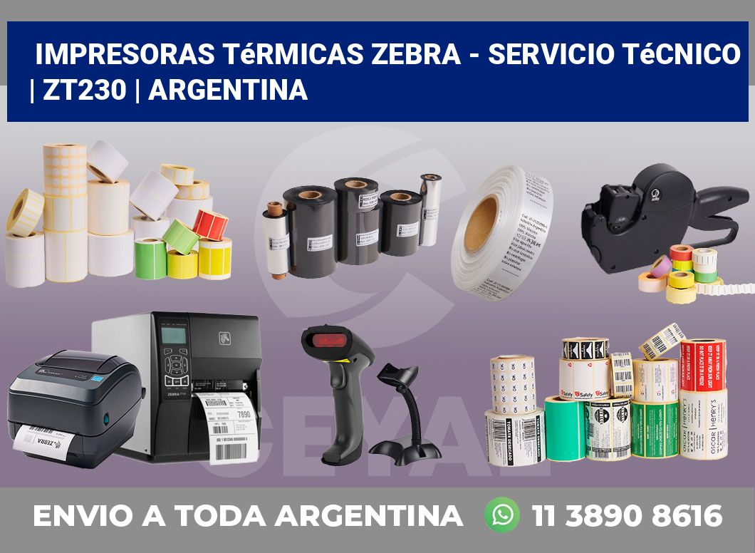 Impresoras térmicas Zebra – servicio técnico | zt230 | Argentina