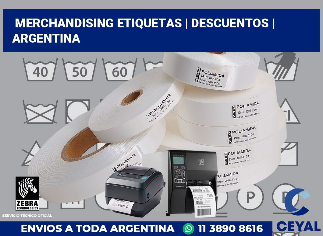 Merchandising etiquetas | Descuentos | Argentina
