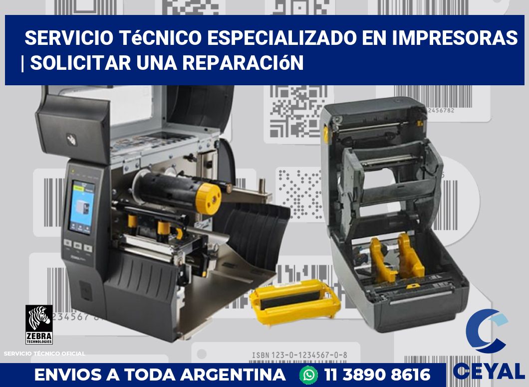 Servicio técnico especializado en impresoras | Solicitar una reparación